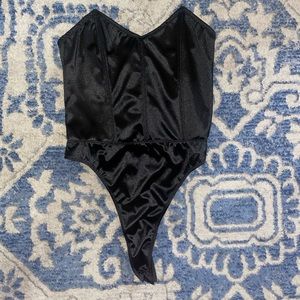 NWT black corset bodysuit
